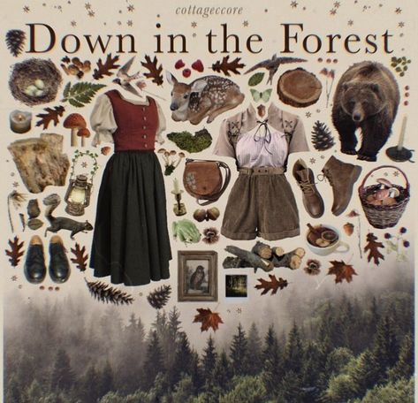 Forest Core, Forestcore Outfit, Academia Outfits, Goblincore Outfits, Cottagecore Outfits, Lizzie Hearts, Earthy Outfits, Cottagecore Fashion, Mood Board Fashion