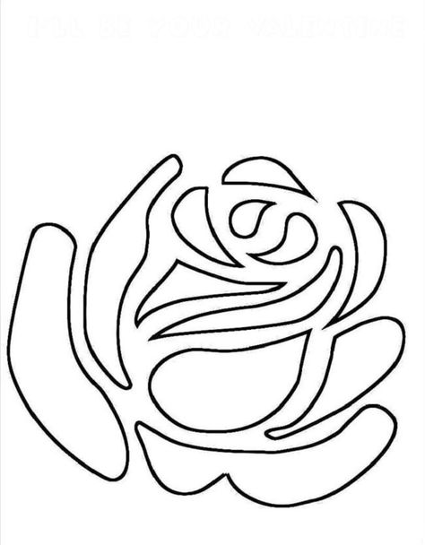 Cool Stencils Printables, Rose Embroidery Pattern Free Printable, Flower Stencils Printables Free, Embroidery Patterns Free Printables, World Flowers, Image Rose, Ako Kresliť, Stencils Patterns, Rose Stencil