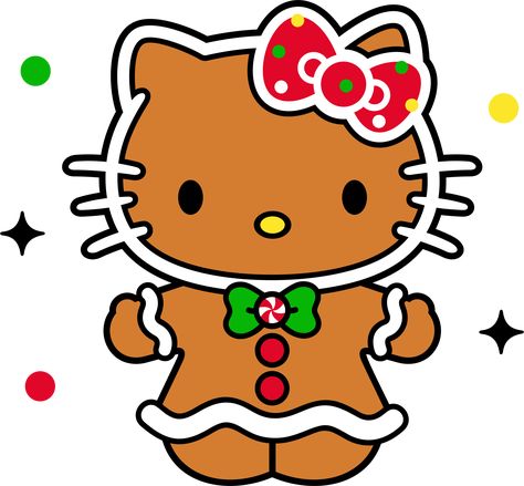 Hello Kitty Drawing Christmas, Holiday Hello Kitty, Christmas Hello Kitty And Friends, Cute Hello Kitty Art, Hello Kitty Christmas Wallpaper Desktop, Hello Kitty Christmas Drawing, Gingerbread Hello Kitty, Hello Kitty Christmas Cookies, Hello Kitty Halloween Svg