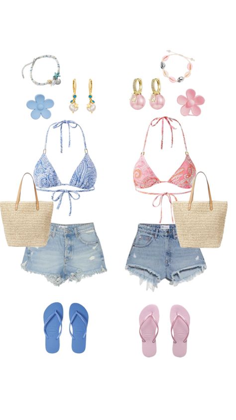 Bff Matching Outfits, Cute Beach Outfits, Bestie Outfits, Matching Outfits Best Friend, Top Summer Outfits, Beachy Outfits, Preppy Summer Outfits, Pieces Of Clothing, Outfit Inspo Summer