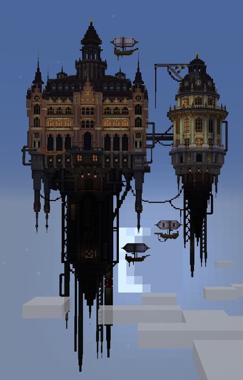 Divine Spawn, Minecraft Wizard, Minecraft Castle Designs, Minecraft Steampunk, Minecraft Idea, Art Content, Minecraft Castle, Minecraft Inspiration, Minecraft City