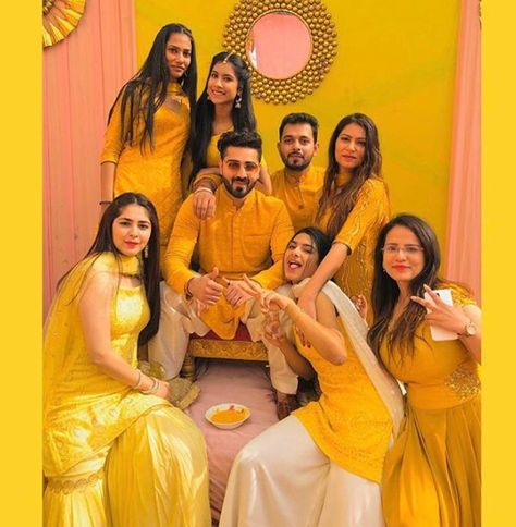 Brother Sister Haldi Photography, Brother Wedding Photoshoot, Haldi Poses For Groom With Sister, Haldi Photography Ideas Boys, Haldi Photoshoot Groom Poses, Haldi Rasam Photography, Haldi Boys Photoshoot, Dulha Haldi Pose, Haldi Photography Ideas For Groom