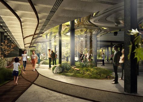 New York's City Hall has given the go-ahead for the Lowline underground park, which aims to emulate the success of the city's elevated High Line Journey Architecture, Future Utopia, Visionary Architecture, Highway Architecture, New York City Hall, Essex Street, African Union, Spatial Design, Underground Cities