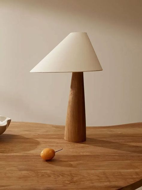 Lamp Inspiration, Boho Floor, Wood Floor Lamp, Wooden Light, Small Lamp, Energy Efficient Design, Solid Wood Flooring, Table Lamp Wood, Fabric Lampshade