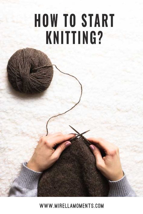 Want to learn to knit but don't know where to start? For a beginner, knitting may seem confusing and difficult at first, but anyone can learn to knit. I have prepared a guide with useful information for new knitters, so keep reading to find out, where to begin if you want to learn to knit! #howtostartknitting #knittingforbeginners #howtolearntoknit #beginnerknitter Beginning Knitting Projects, Knitting 101, Intermediate Knitting Patterns, Advanced Knitting, Learn To Knit, Cable Knitting Patterns, Knitting Patterns Free Beginner, Knitting Help, Dishcloth Knitting Patterns