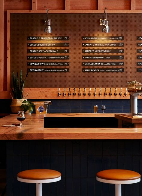 Beer Bar Design, Brewery Design, Bg Design, Fireclay Tile, Bar Interior, Food Hall, Beer Bar, Tap Room, Cafe Interior