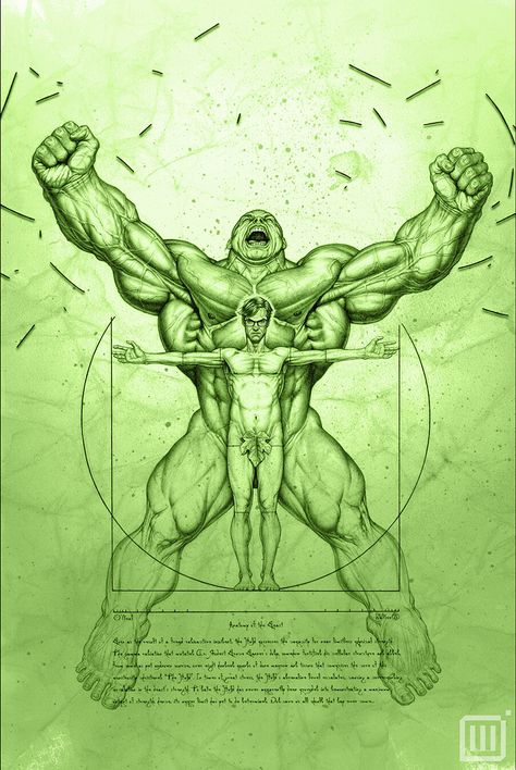 The Hulk, A Drawing, Hulk, Anatomy, A Man