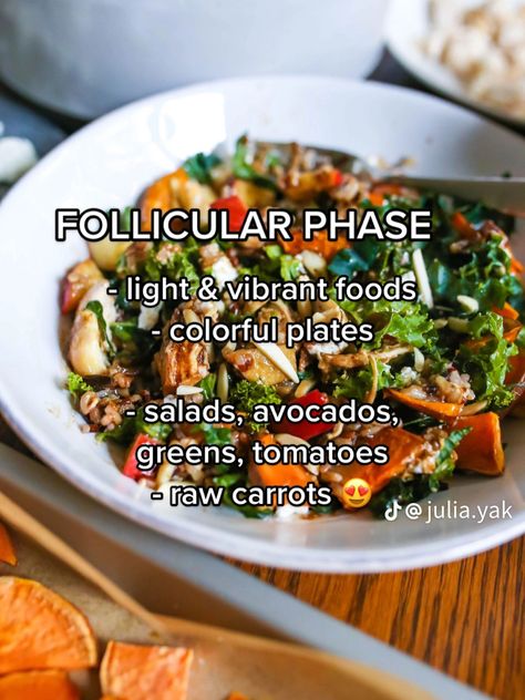 Follicular Phase Aesthetic, Follicular Foods, Infradian Cycle, Follicular Phase Recipes, Follicular Phase Foods, Cycle Nutrition, Infradian Rhythm, Nutrient Food, Cycle Synching