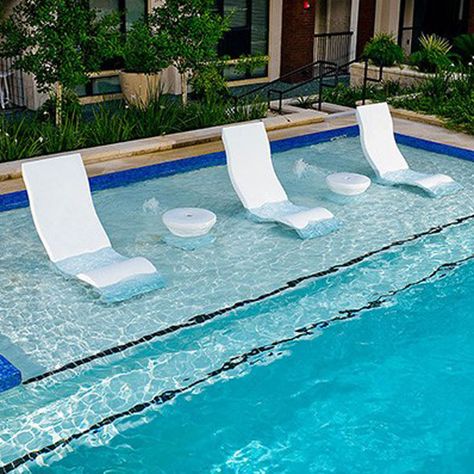 Sun Shelf, Tanning Ledge Pool, Ledge Lounger, Rectangle Pool, Pools Backyard Inground, Pool Finishes, Pool Remodel, Pool Chairs, Rectangular Pool