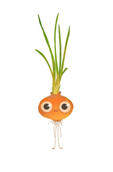 Onion Illustration, Onion Drawing, Vegetable Drawing, Food Characters, Illustration Motion Graphics, Graphics Game, Illustration Motion, Character Design Animation, Cartoon Character Design