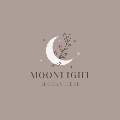 Moonlight Logo, Aesthetic Moonlight, Handmade Logo Design, Magdiel Lopez, Candle Logo Design, Canva Aesthetic, Candle Logo, Jewelry Logo Design, Flower Logo Design