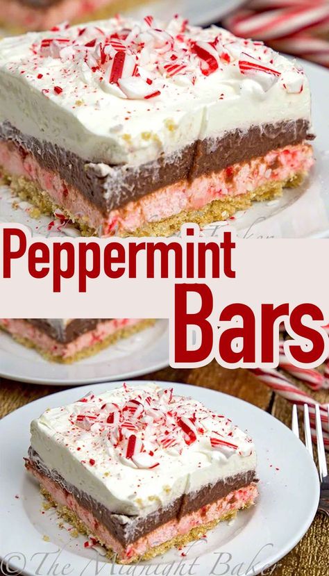 Crockpot Peppermint Bark, Bakers Square Candy Cane Pie Recipe, Squares And Bars Recipes Christmas, Dessert Tray Christmas, Peppermint Sugar Cookie Bars, Christmas Peppermint Desserts, Crushed Peppermint Recipes, Kid Thanksgiving Desserts, Christmas Squares And Bars