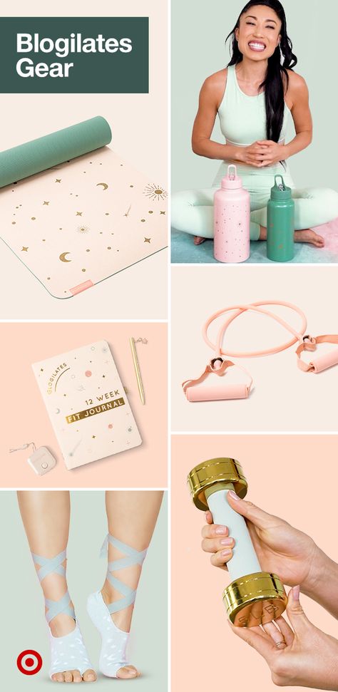 Kick start your Blogilates, barre or Pilates home workout with cute gear, dumbbells, resistance bands, yoga mats & home gym essentials. Blogilates Yoga Mat, Blogilates Clothes, Workout Products, Home Gym Essentials, Tone Thighs, Yoga Essentials, Gym Essentials, Toning Workouts, Weight Workout Plan