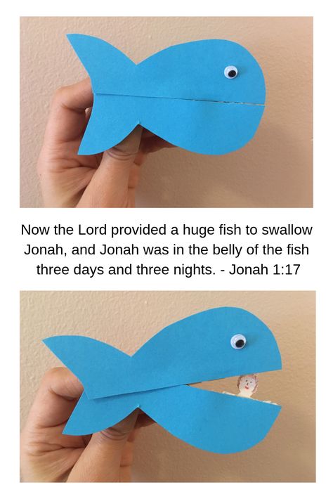 Jonah and the whale easy #biblecraft  for kids #sundayschool #messychurch #jonahandthewhale Jonas Bible Craft, Jonas And The Whale Craft, John And The Whale, Jonah And The Big Fish Craft Preschool, Jonah And The Fish Craft, Jonah And The Big Fish Craft, Jonah Bible Craft, Jonah And The Whale Snack, Biblical Crafts For Kids