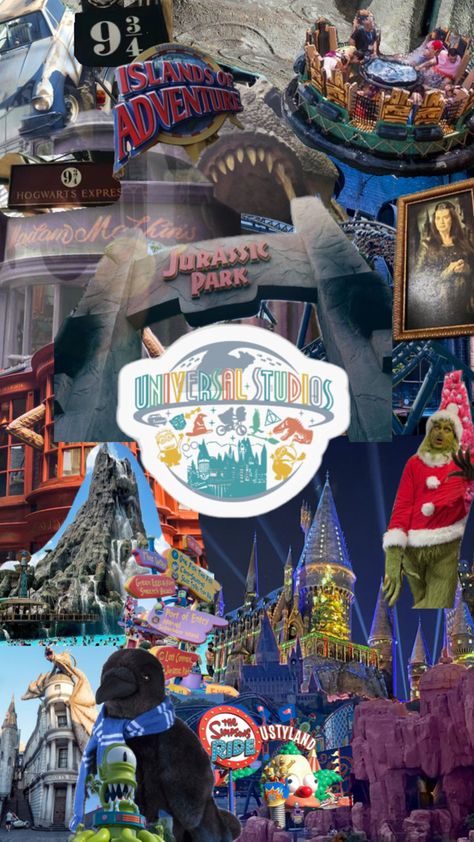 Universal Studios Wallpaper, Florida, Collage