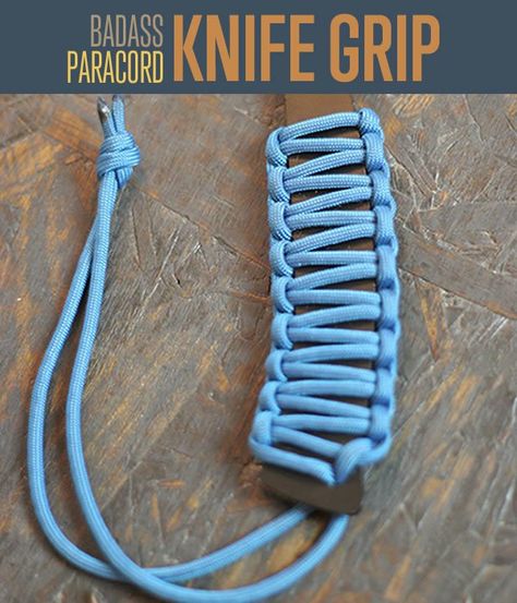 Looking for badass new 550 paracord projects to try out for your gear? Paracord can be used in cool ways to update your survival gear, a knife, and weapons. 550 Paracord Projects, Paracord Knife Handle, Paracord Weaves, Paracord Knife, Paracord Projects Diy, Paracord Braids, Paracord Diy, Paracord Tutorial, Paracord Knots