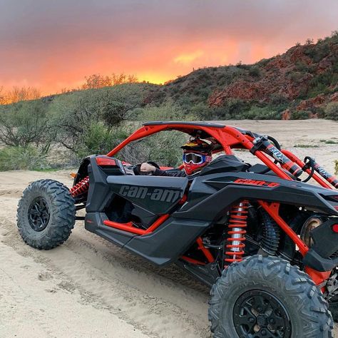 Can-Am Off-road on Instagram: “"What are you waiting for?!" 📸 Tyler M. #canam #maverickx3 #sunset” Off Road Cars 4x4, Off Roading, Rzr Can Am, Can Am Side By Side, Can Am Atv, Can Am Maverick X3 4 Seater, Canam Maverick X3 Turbo, Tmax Yamaha, Atv Car