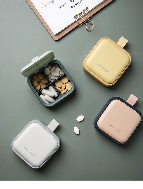 Medicine Holder, Daily Pill Organizer, Cute Pill Box, Pill Container, Pill Organizer, Take Care Of Your Body, Pill Case, Beauty Packaging, Fish Oil