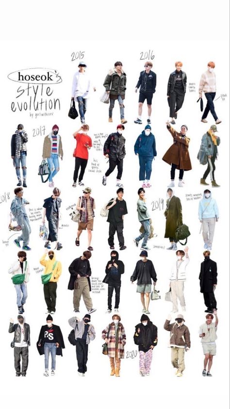 Jhope Fashion, Bts Concert Outfit, Concert Outfit Aesthetic, J-hope Style, J-hope Outfit, Hope Fashion, Bts Clothing, Style Evolution, Bts Inspired Outfits