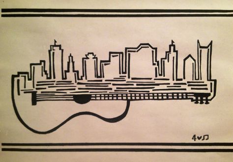 Ka Cooler, Tennessee Tattoo, Nashville Tattoo, Frat Boys, Theta Xi, Formal Cooler Ideas, Skyline Tattoo, Dragonfly Tattoo Design, Nashville Skyline