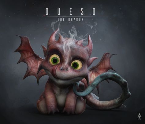 ArtStation - Q U E S O - The Dragon, Limkuk . Dragon 3d, Hd Widescreen Wallpapers, Widescreen Wallpaper, 3d Tutorial, Little Dragon, 3d Characters, Funny Animal, Zbrush, The Dragon