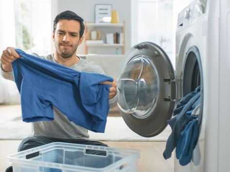 How To Shrink Clothes, Washing Machine Repair, Front Load Washer, Room Smells, Dirty Laundry, My Clothes, Drying Clothes, Drawing Clothes, Grey Jeans