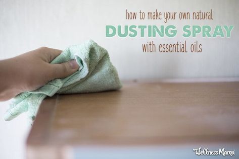 Keep your home healthy by ridding it of dust laden with pollen, mold, and even chemicals. This easy DIY dusting spray is a great natural alternative to Pledge and other store-bought furniture cleaner. Wood Furniture Cleaner Diy, Natural Dusting Spray, Diy Dusting Spray, Furniture Cleaner Diy, Wood Furniture Cleaner, Dust Spray, Cleaning Wood Furniture, Natural Cleaners Diy, Dusting Spray