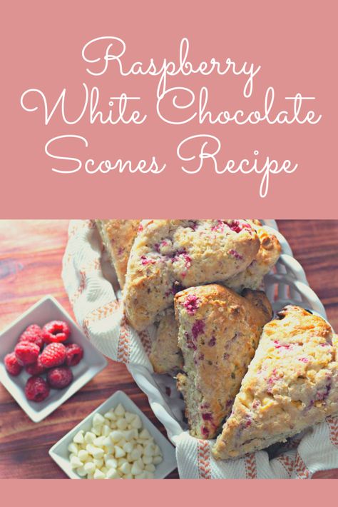 Raspberry White Chocolate Scones, Chocolate Raspberry Scones, Chocolate Scones Recipe, Perfect Scones Recipe, Sourdough Scones, White Chocolate Raspberry Scones, White Chocolate Scones, Raspberry Coffee Cakes, Raspberry Scones