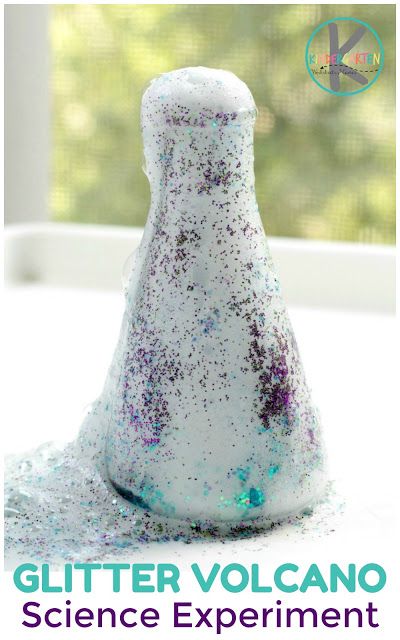 Glitter Volcano Experiment - this simple science experiment is perfect for toddler, preschool, prek, and kindergarten age children. The glitter adds a fun twist that your fairy or little princess will love. #volcanoexpeirment #scienceexperiment #scienceprojects #kidsactivities #kindergarten #kindergartenworksheetsandgames Science Experiments For Toddlers, Experiments For Toddlers, Projects For Kindergarten, Kindergarten Science Experiments, Balloon Science Experiments, Milk Science Experiment, Christmas Science Experiments, Winter Science Experiments, Volcano Experiment