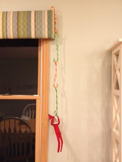 Elf on the Shelf Ideas Add Wire To Elf On The Shelf, Elf On The Shelf Wire Arms, Adding Wire To Elf On The Shelf, Silly String Elf On The Shelf, Wooden Elf On The Shelf Accessories, Elf Magic, Xmas Elf, Awesome Elf On The Shelf Ideas, Elf Antics