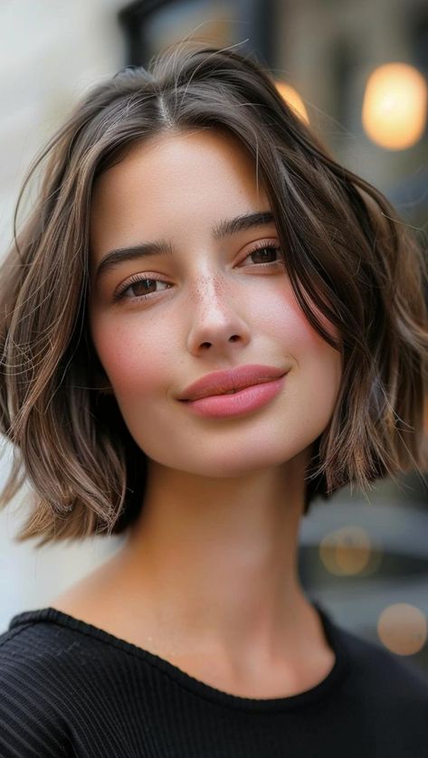 For summer 2024, consider one of these 28 bob haircuts to keep you cool in style. From textured to polished, find your look. Bob Haircut Square Face, Haircut Square Face, Italian Bob Haircut, Haircut Square, Haircuts For Summer, Summer Bob, Italian Bob, One Length Bobs, Long Face Haircuts