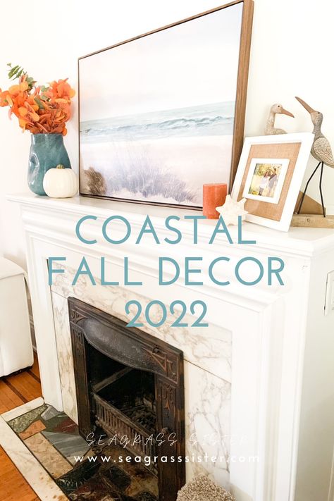 Coastal Fall Bedroom, Coastal Fall Decor Ideas, Coastal Fall Decor, Fall Decor 2022, Coastal Autumn, Decorating For Fall, Coastal Fall, Decorate For Fall, There Are No Rules