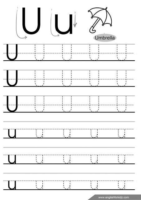 Letter u tracing worksheet Rozpoznawanie Liter, Tracing Letters Preschool, Tracing Worksheets Free, Letter Worksheets For Preschool, Printable Alphabet Worksheets, Kindergarten Letters, Writing Practice Worksheets, Letter Tracing Worksheets, Tracing Worksheets Preschool