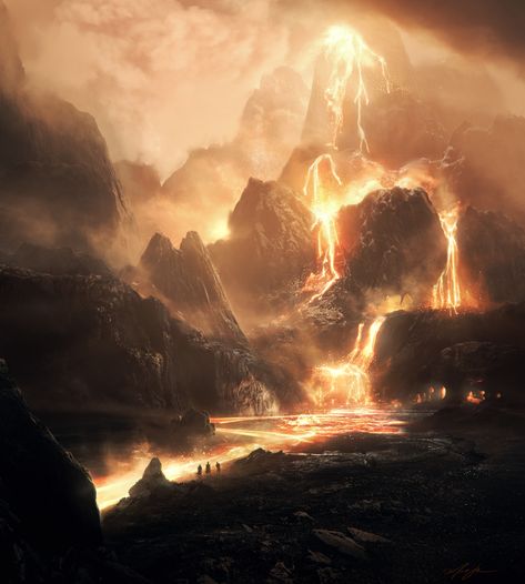 ArtStation - Volcano, Mike Johnson Blur Studios, Environment Painting, Wildlife Artwork, Michael Johnson, Culver City, Matte Painting, Environment Concept Art, Environmental Art, Freelance Illustrator