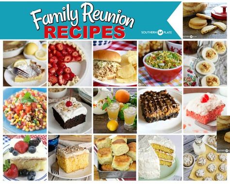 Favorite Family Reunion Recipes - Southern Plate Family Reunion Recipes, Reunion Recipes, Summertime Ideas, Family Reunion Food, Recipe For Family, Dinner Ideas For Family, Plate Recipes, Recipes Southern, Southern Plate