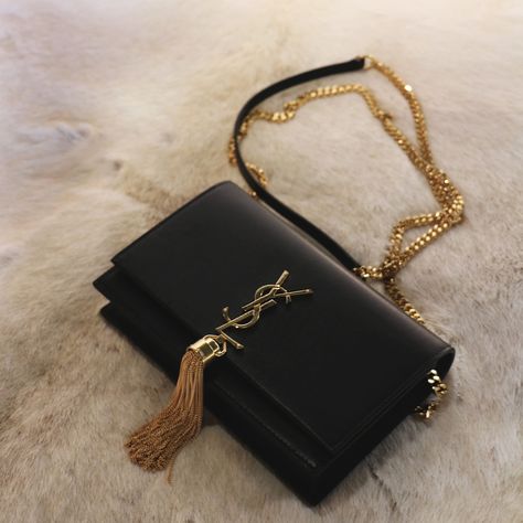 Ysl Chain Bag, Ysl Kate Tassel Bag, Saint Laurent Kate Bag, Ysl Tassel Bag, Ysl Kate Bag, Chain Outfit, Handbags Australia, Ysl Kate, Ysl Purse