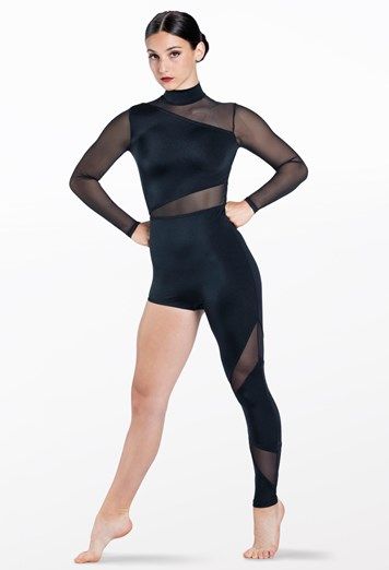 Unitards Dance Costume, Open Dance Costumes, Dark Lyrical Dance Costumes, Scary Dance Costumes, Contortion Outfits, Dance Unitard Costumes, Black Dance Costumes Contemporary, Dark Contemporary Dance Costumes, Dance Outfits Black