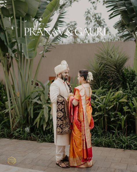 "Pranav and Gauri, elegantly wrapped in the vibrant colors of Marathi tradition. Their wedding photos radiate love and cultural beauty. #MarathiBride #WeddingDiaries #TraditionAndLove #CulturalHeritage" Marathi Wedding Couple, Maharashtrian Couple, Marathi Couple, Couple Wedding Pose, Engagement Portraits Poses, Marathi Bride, Marathi Wedding, Portraits Poses, Radiate Love