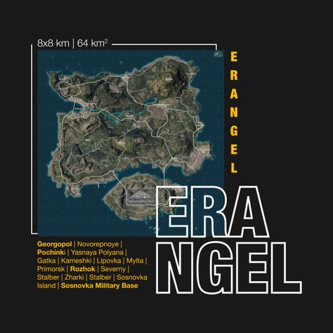 Erangel Map - Pubg - T-Shirt | TeePublic Pubg Karakter, Erangel Map, Map Pubg, Custom Sneakers Diy, Tshirt Printing, Custom Sneakers, Tshirt Print, Avengers, Tshirt Designs