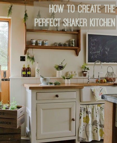 How to Create a Shaker Style Kitchen | Love Chic Living Peg Rail, Shaker Style Kitchens, Casa Country, Shaker Kitchen, Chic Living, Kitchen Photos, Cottage Kitchen, Shaker Style, Kitchen Styling