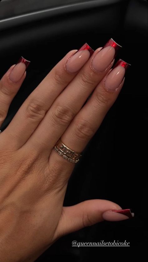 Early Spring Nails, March Nails Ideas, Wall Clock Decor Ideas, Clock Decor Ideas, Nails March, Wall Clock Decor, March Nails, Red Acrylic Nails, French Tip Acrylic Nails