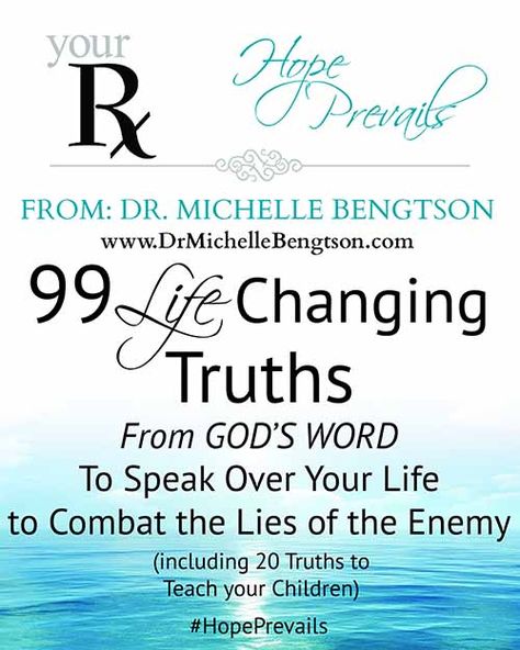 99 Life Changing Truths from God's Word to Speak Over Your Life to Combat the Lies of the Enemy Free Offer Scripture Board, Hobby Corner, Health Words, Verse Mapping, Trusting God, Bible Promises, Spiritual Experience, Christian Blogs, Speak The Truth