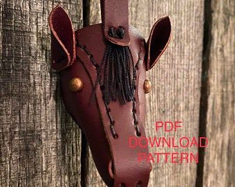 Shallow Water Designs by ShallowWaterDesigns on Etsy Horse Keychain, Craft Foam, Shallow Water, Leather Diy Crafts, Summer Program, Leather Key Fobs, Foam Crafts, A Unicorn, Leather Pattern