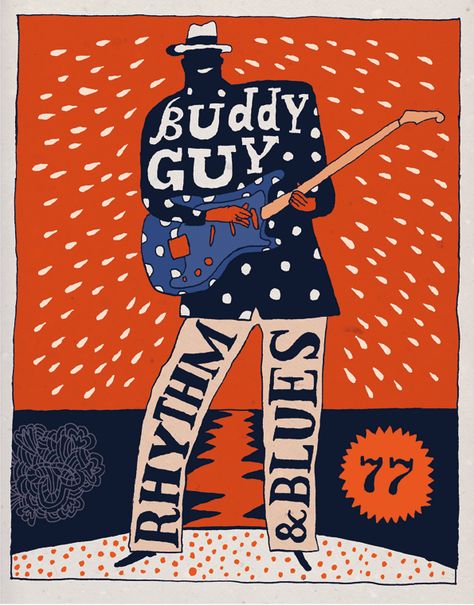 Buddy Guy poster Buddy Guy Poster, Buddy Guy, Children's Books, Hot Sauce, Illustrations Posters, Belgium, Childrens Books, Illustrator, Sauce