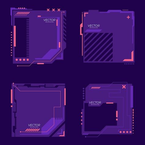 Cyberpunk Template Design, Modern Pixel Art, Banners Design, Cyberpunk Design, Banner Design Inspiration, Banner Ads Design, 카드 디자인, Modern Shapes, Banner Template Design