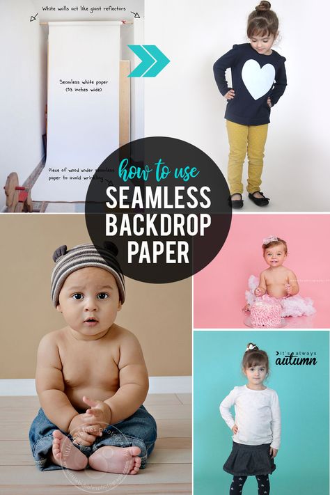 How to use seamless backdrop paper for beautiful, professional looking photos at home. Seamless Paper Photography, Seamless Paper Backdrop, Selling Clothes Online, Photo Crafts, Paper Photography, Diy Photo Backdrop, Easy Backdrops, Creative Sewing, Seamless Backdrop