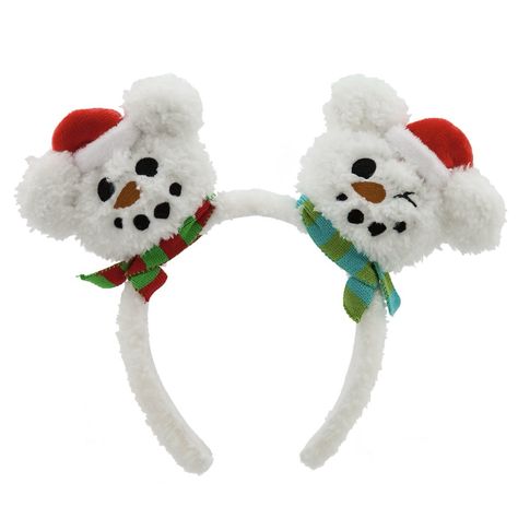 Mickey Snowman Ears – Minnie Ear Collectors Mickey Mouse Snowman, Disney Christmas Outfits, Mickey Mouse Headband, Mickey Mouse Ears Headband, Minnie Ears Headband, Holiday Headbands, New Mickey Mouse, Minnie Mouse Ears Headband, Snow Much Fun