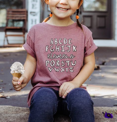 Toddler Funny Alphabet T-Shirt  Unisex Cotton Tee This short sleeve tee for toddlers is a 100% Airlume combed and ring-spun cotton jersey with a tear-away label for extra comfort.  FABRIC INFORMATION .: 100% Airlume combed and ringspun cotton (fiber content may vary for different colors) .: Extra light fabric (3.9 oz/yd² (132 g/m .: Tear-away label * Solid colors are 100% cotton, heather colors are 52% cotton, 48% polyester (Athletic Heather is 90% cotton, 10% polyester) Machine wash: cold (max 30C or 90F); Do not bleach; Tumble dry: low heat; Iron, steam or dry: low heat; Do not dry clean. Toddler Alphabet, Alphabet For Toddlers, Funny Toddler Shirt, Funny Toddler, Toddler Humor, Shirt Sayings, Spring Clothing, Vinyl Projects, T Shirts With Sayings