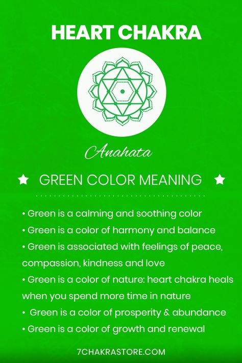 Love Dynamic, Green Color Meaning, Chakra Meaning, Heart Chakra Meditation, Chakra Meanings, Green Chakra, Anahata Chakra, Chakra Heilung, Chakra Health