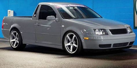 Watch a Guy Turn an Old VW Jetta Into a Pickup Truck in Just 30 Minutes Jetta A4, Jeep Pickup Truck, Vw Pickup, Vw Accessories, Pickup Camper, Lowered Trucks, Custom Pickup Trucks, Toyota Tacoma Trd, Cars Bikes